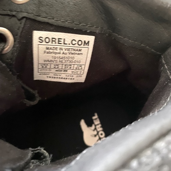 SOREL-Harlow Conquest-Black Winter Waterproof Boot 6.5,B NWOB - Picture 9 of 9